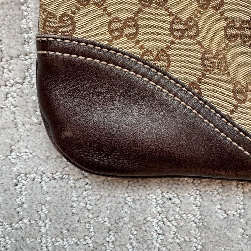 Vintage Gucci Medium Canvas Hobo Bag - Picture 6 of 12